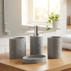 Ceramic Bathroom Set - 4 Pcs